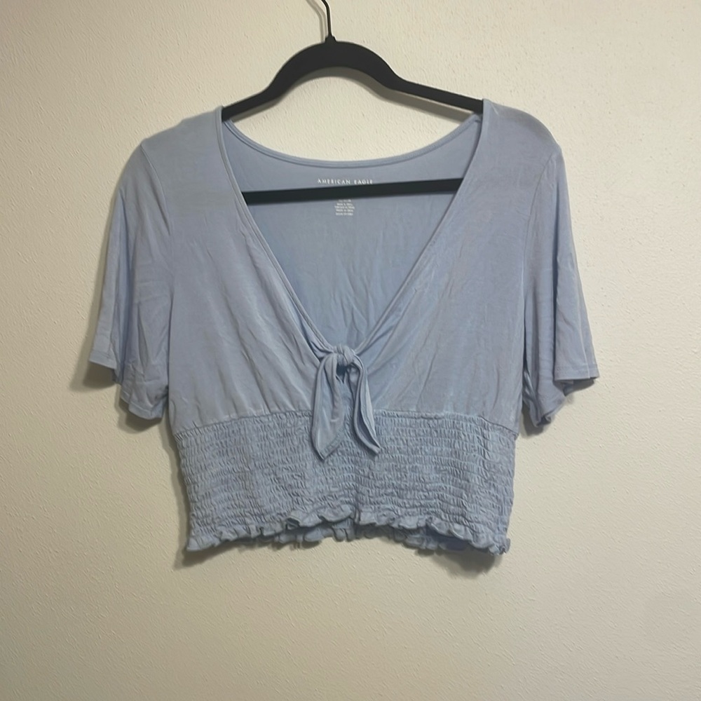 Light blue American Eagle crop top